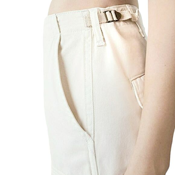 RE/DONE Originals casual cargo utility pants jeans in off white Size 26 - Picture 7 of 12